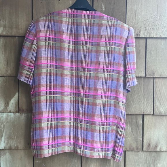 ๐จ๐ฆ Vintage Plaid Blazer Made in Canada - Picture 8 of 8